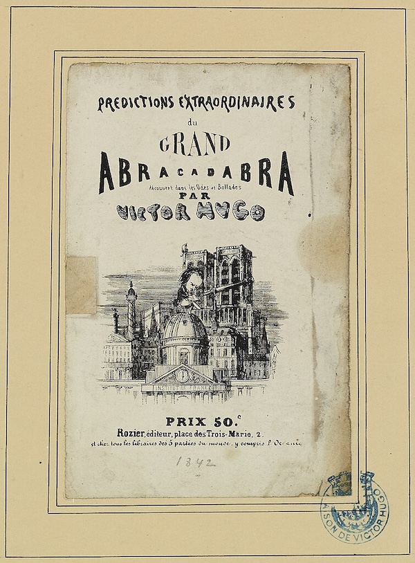 L'illustrazione per un manoscritto di Victor Hugo