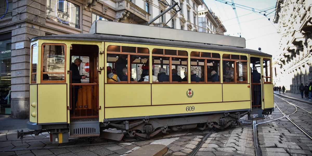 Un tram a Milano