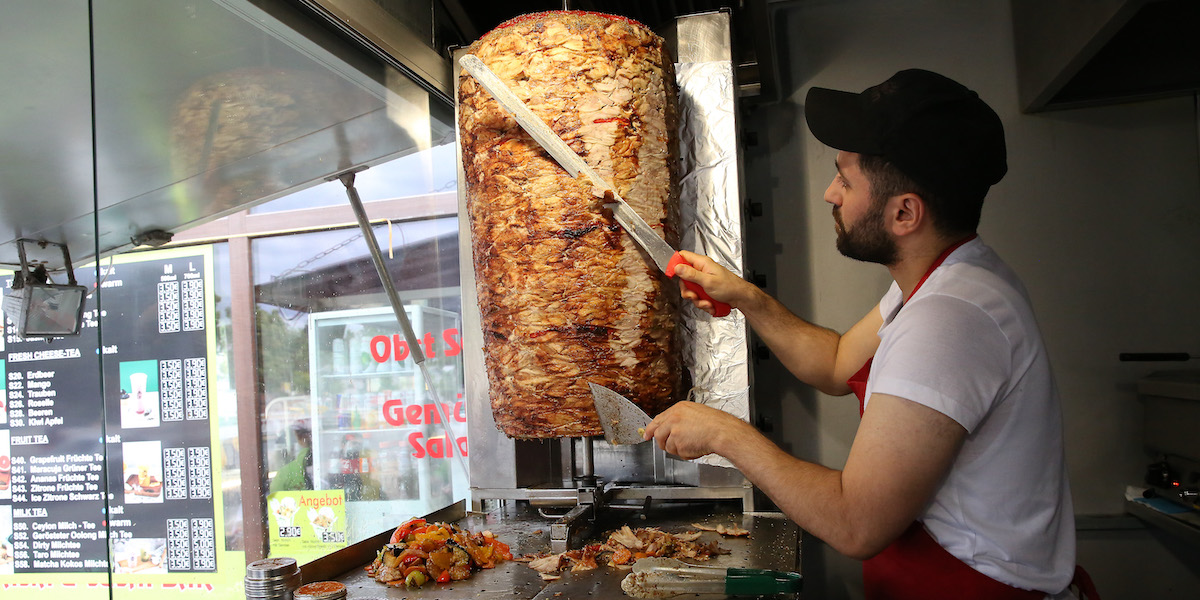 La preparazione di un kebab