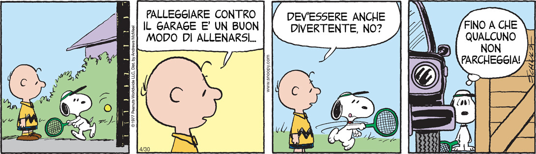 Peanuts 2024 aprile 30