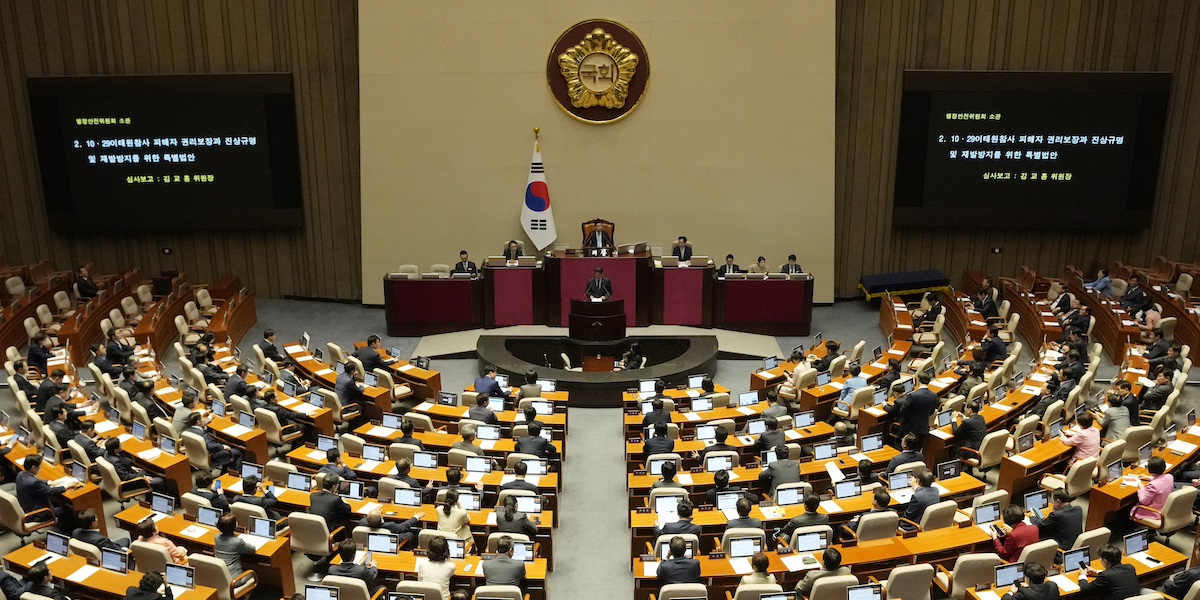 South Korea’s parliament approved the creation of a new investigation commission into the 2022 Halloween massacre