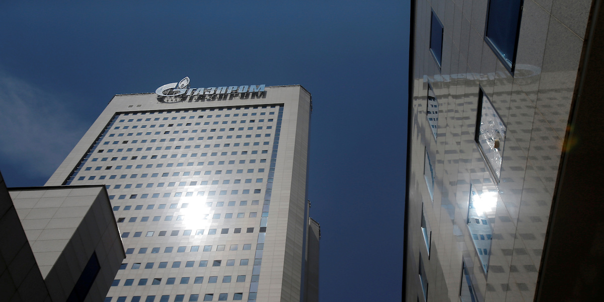 La sede di Gazprom a Mosca, in Russia