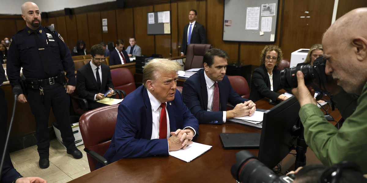 Donald Trump in tribunale