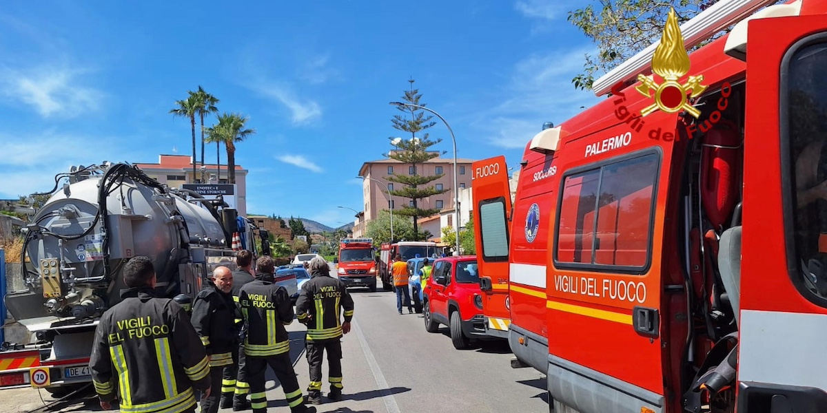 (NPK ANSA / Ufficio stampa Vigili del Fuoco) 