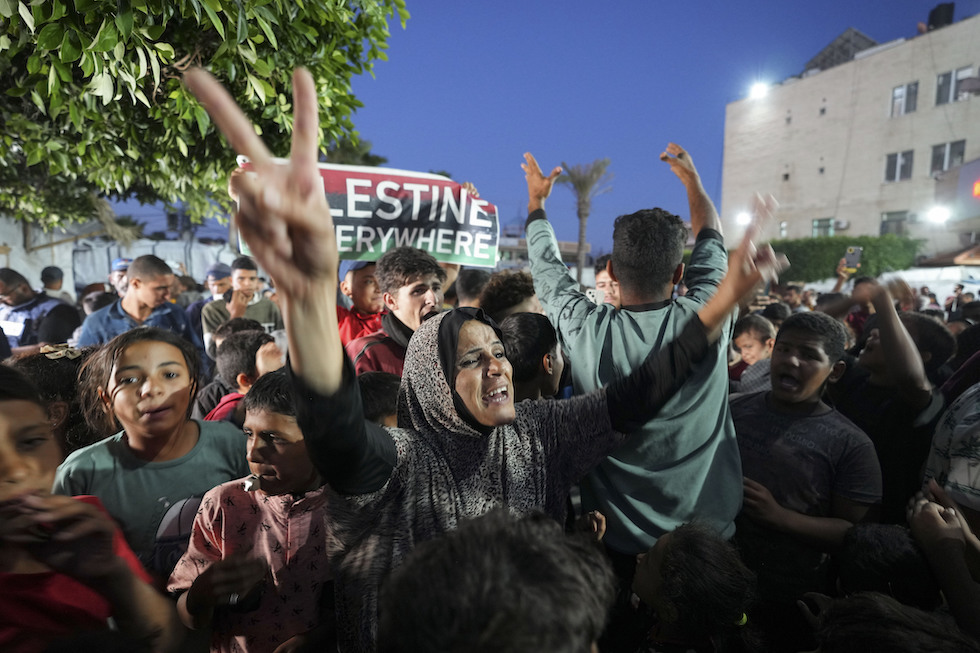 I festeggiamenti lunedì notte quando a Gaza si era diffusa la falsa speranza di un accordo 