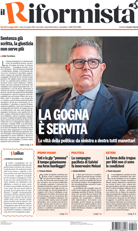 Le prime pagine di oggi Il Post