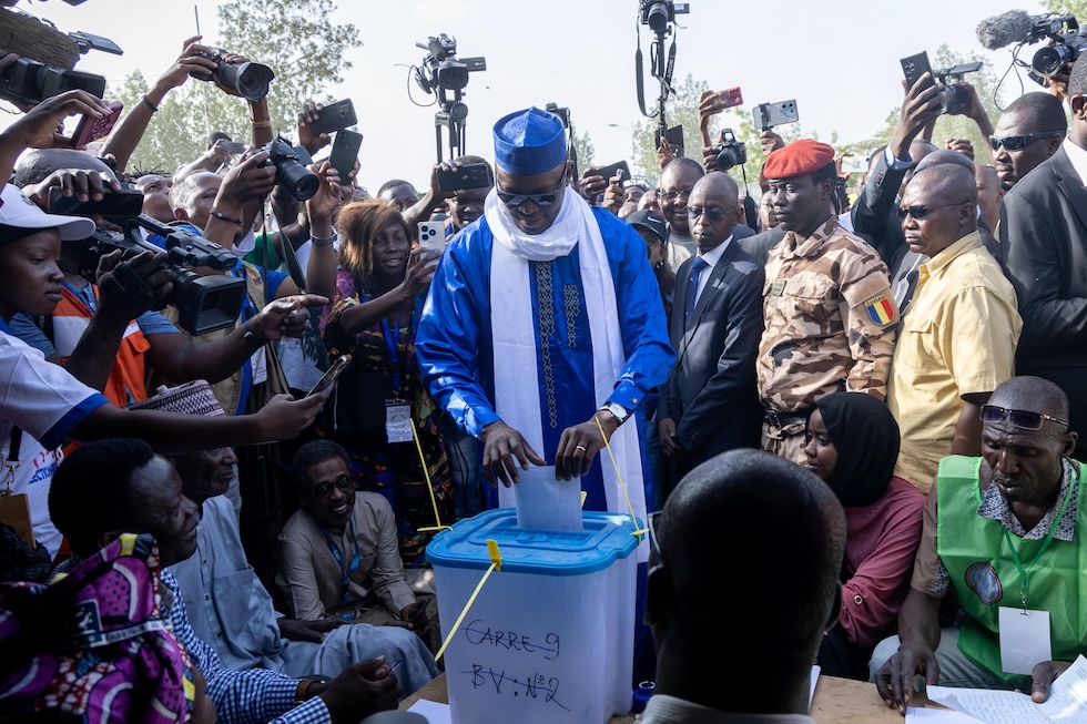 Succès Masra vota a N'Djamena