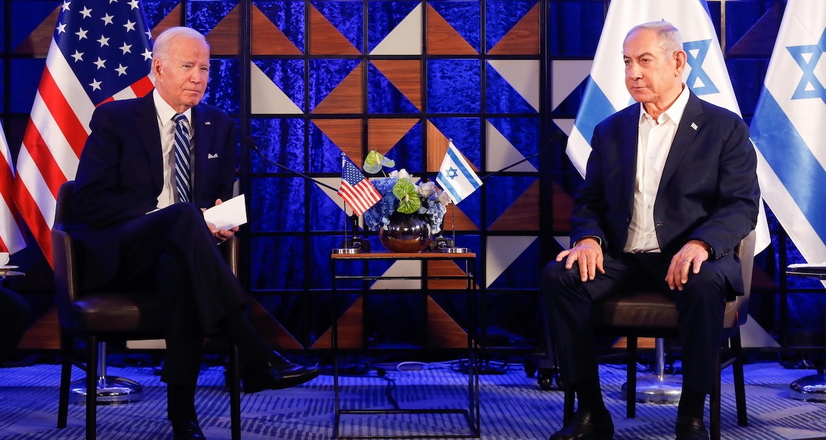 Joe Biden e Benjamin Netanyahu nell'incontro di ottobre 2023