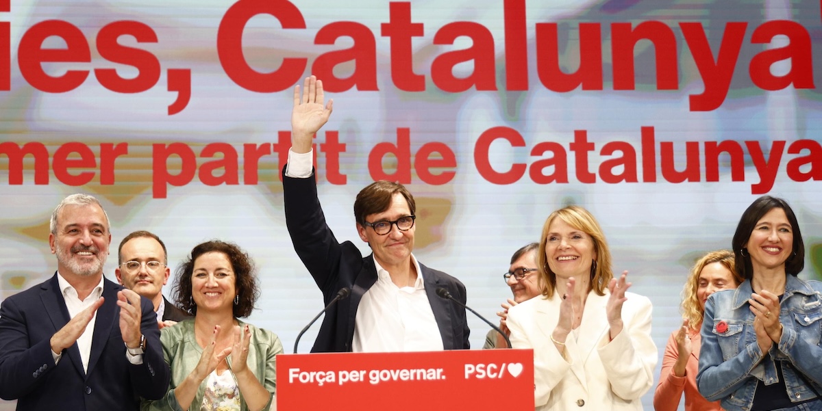 Salvador Illa, leader del Partito socialista catalano (ANSA/EPA/Quique Garcia)