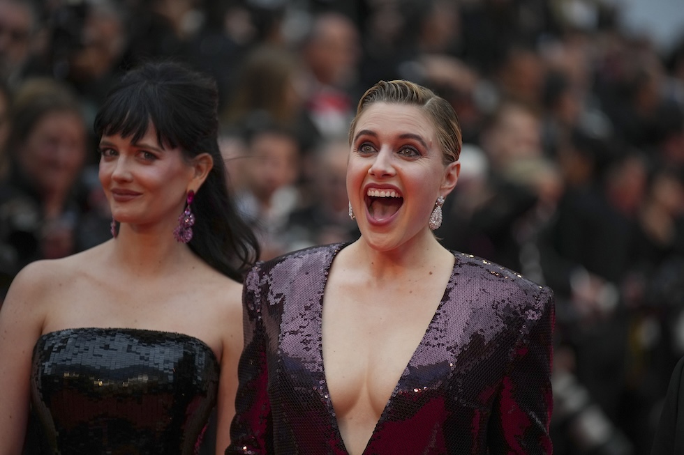 Greta Gerwig alla serata d'apertura del festival di Cannes