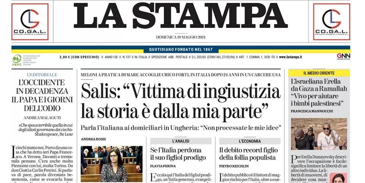 Le prime pagine di oggi