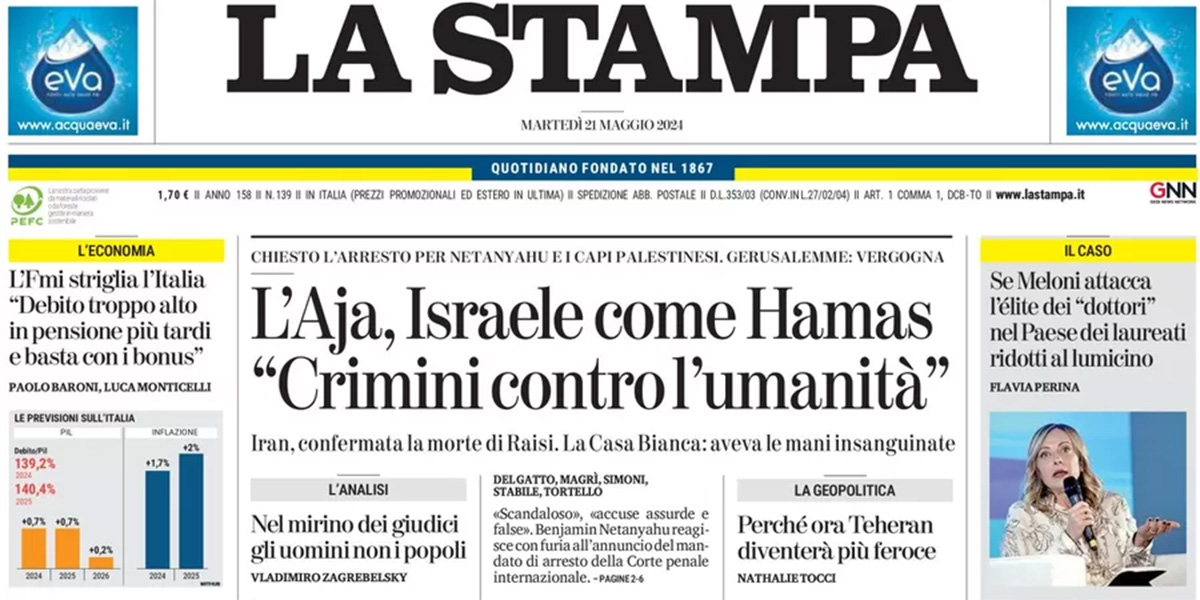 Le prime pagine di oggi
