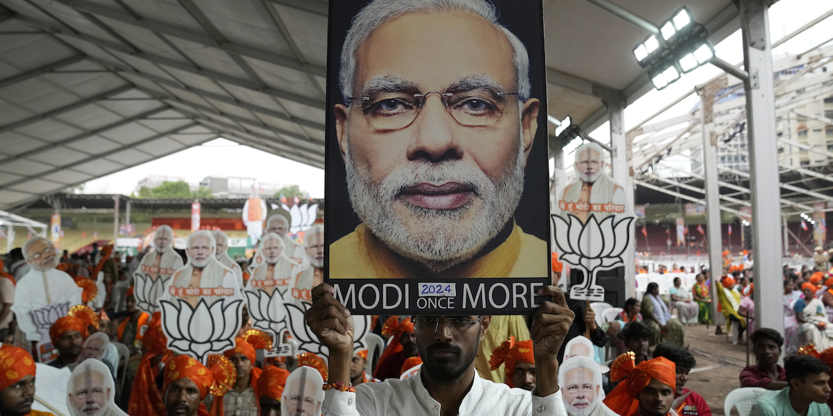 Exit polls in India’s election predict a landslide victory for Narendra Modi