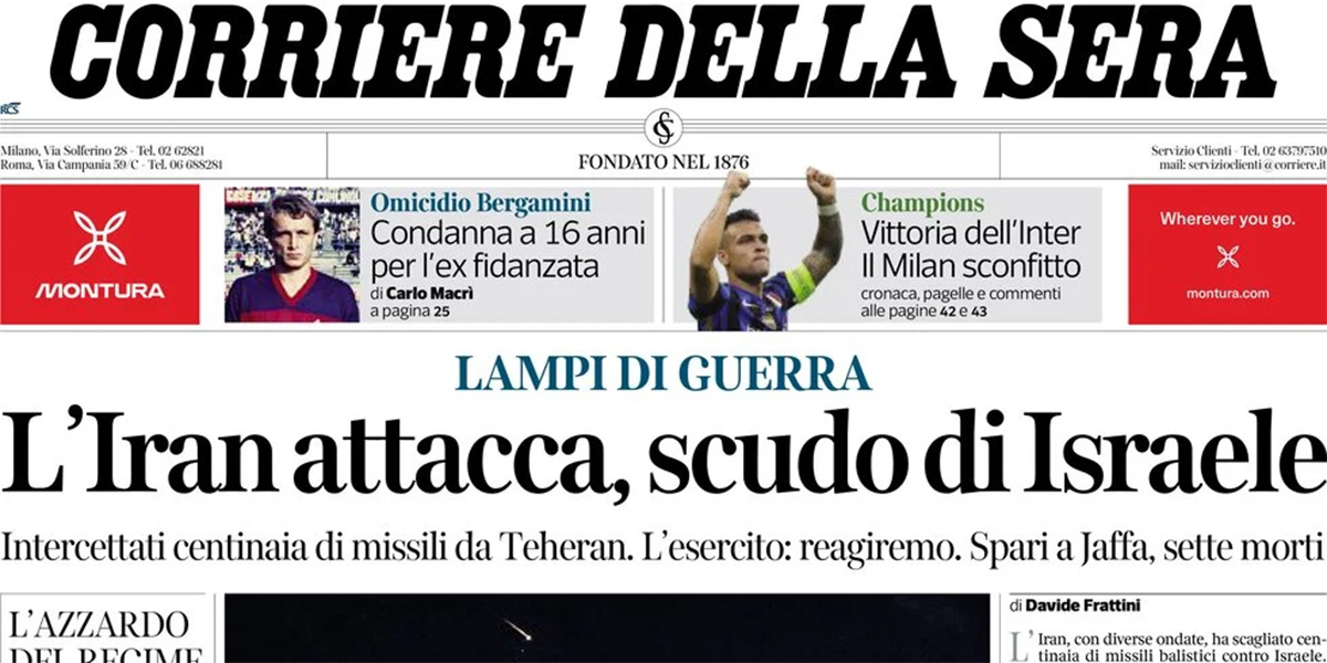 Le prime pagine di oggi
