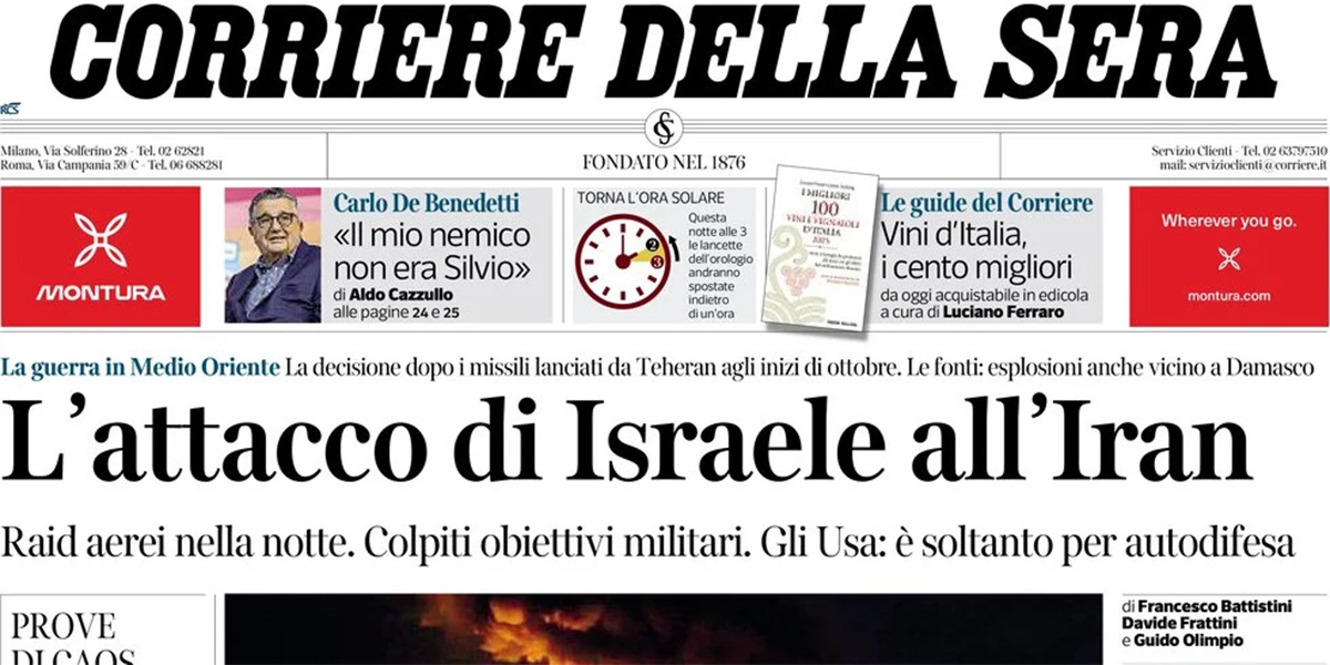 Le prime pagine di oggi