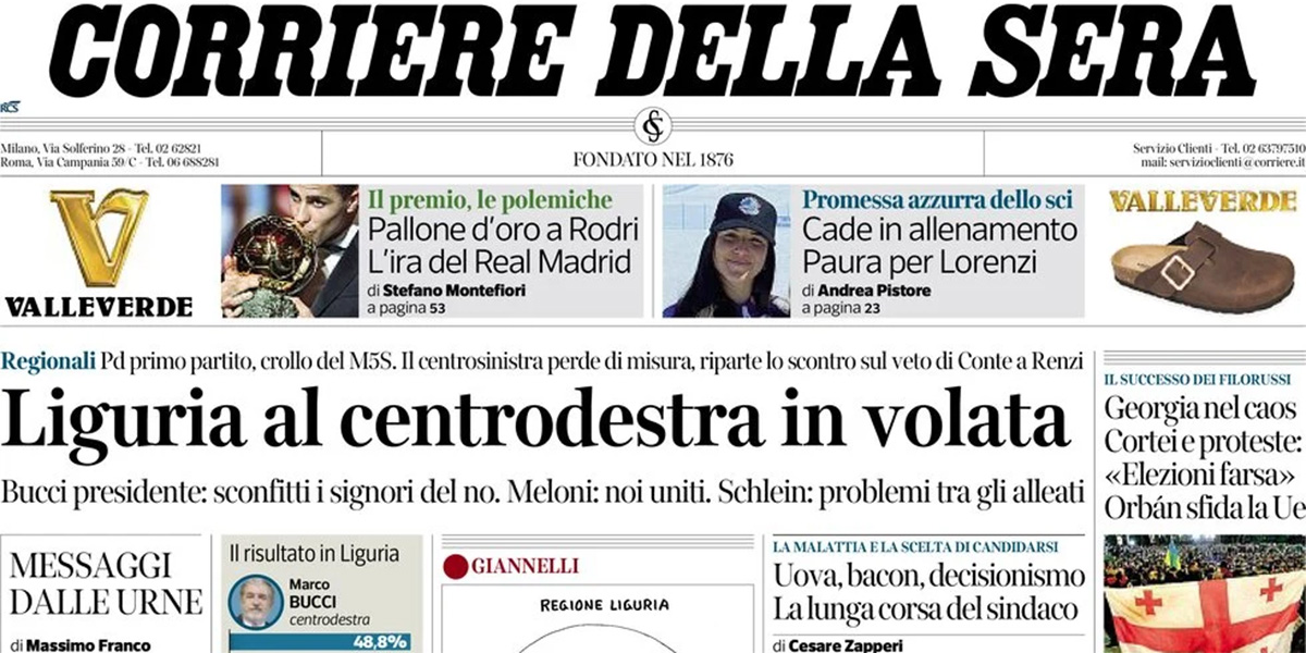 Le prime pagine di oggi