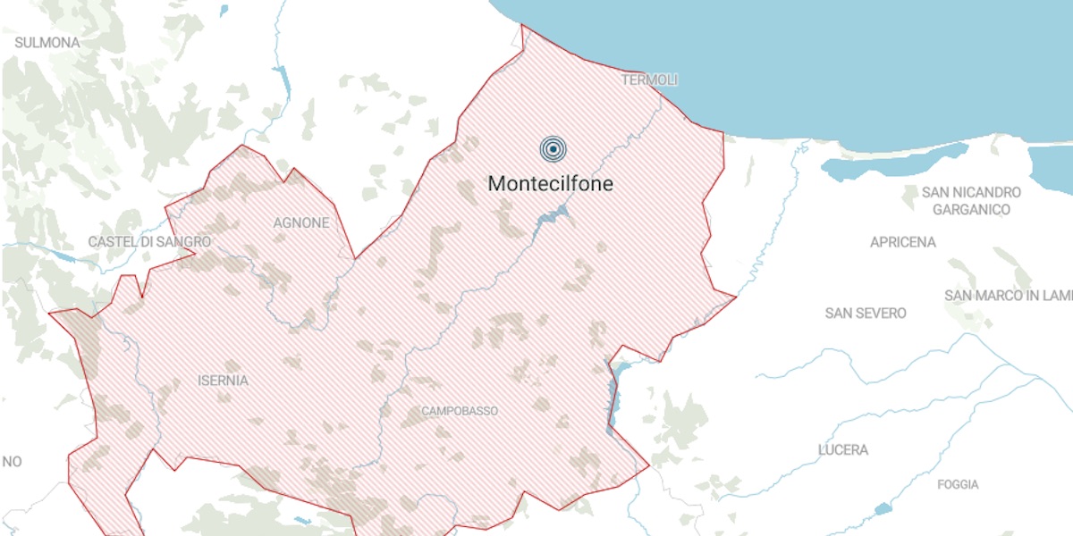 C’è stato un terremoto di magnitudo 4 in Molise: non sembra ci siano stati danni