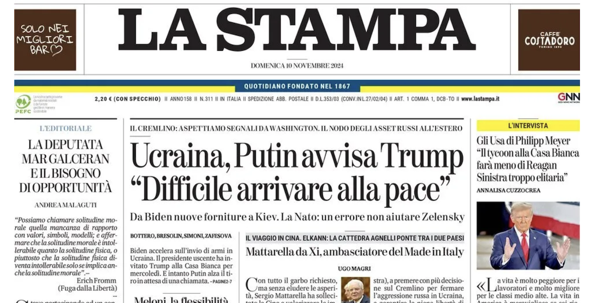 Le prime pagine di oggi