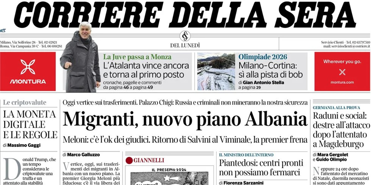 Le prime pagine di oggi