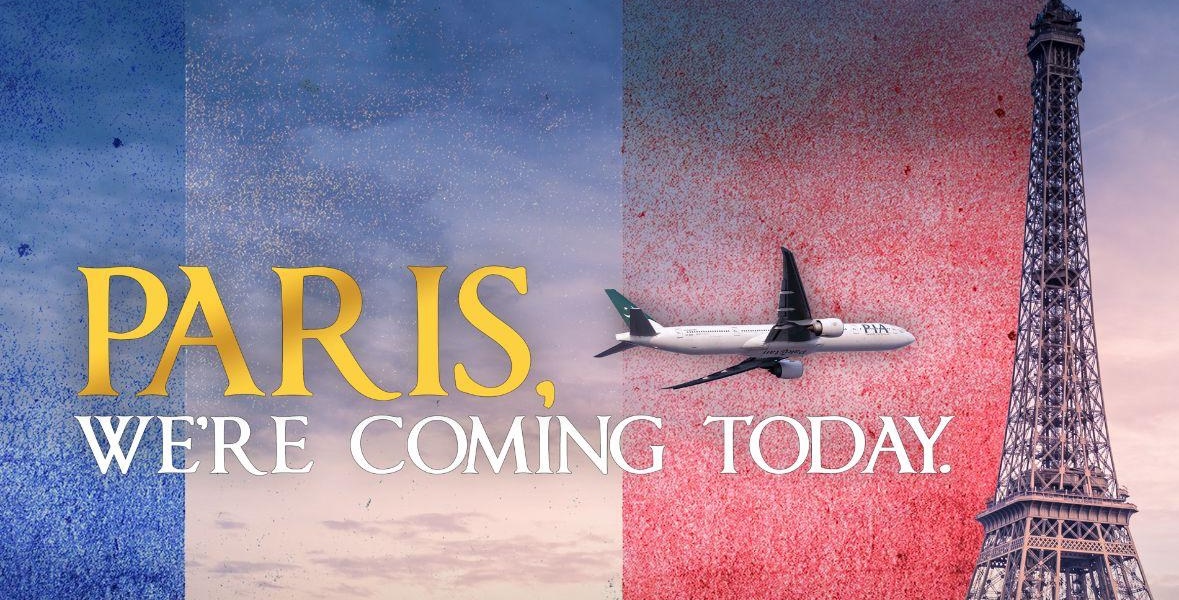 La pubblicità della compagnia Pakistan International Airlines