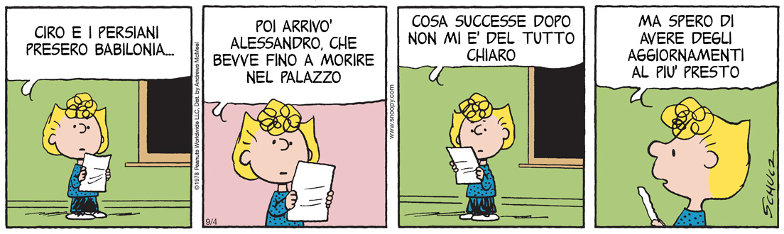 Peanuts 2025 settembre 04