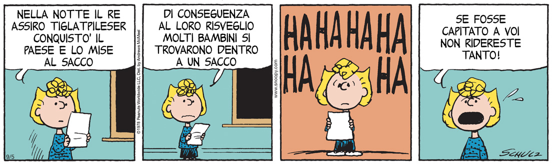 Peanuts 2025 settembre 05