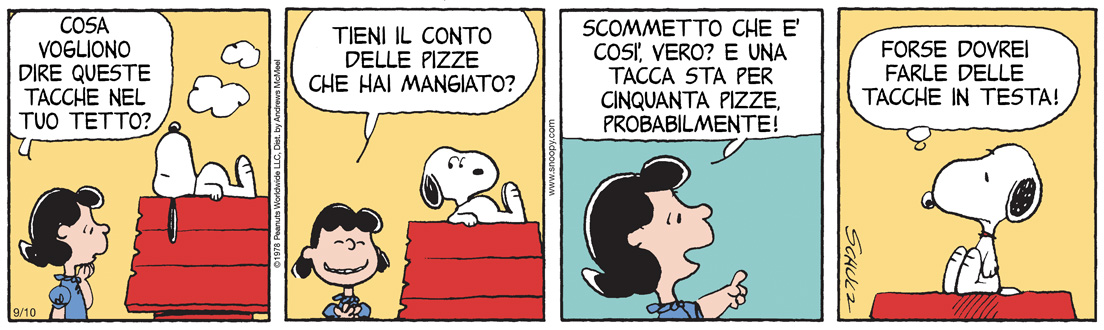 Peanuts 2025 settembre 10