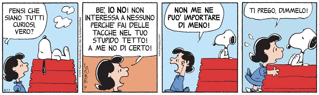 Peanuts 2025 settembre 11