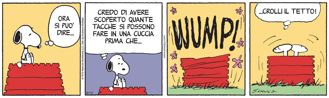 Peanuts 2025 settembre 12