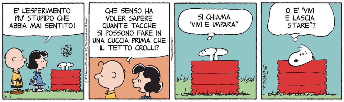 Peanuts 2025 settembre 13