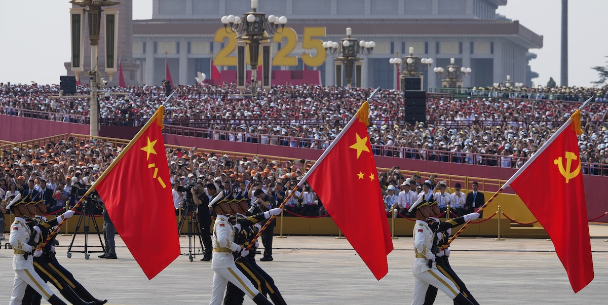 La gigantesca parata militare in Cina