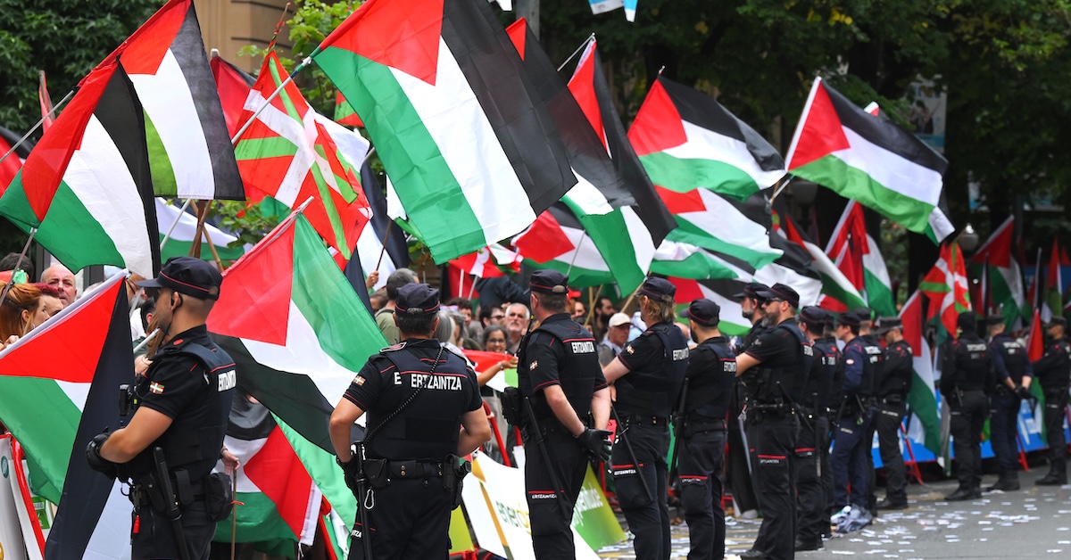 Le proteste contro la squadra israeliana alla Vuelta di Spagna