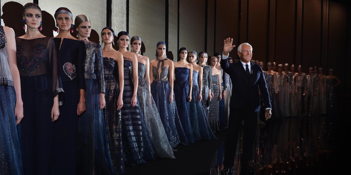 Il blu di Giorgio Armani