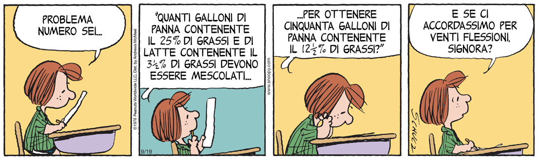 Peanuts 2025 settembre 19
