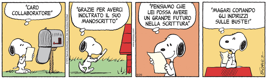 Peanuts 2025 settembre 26