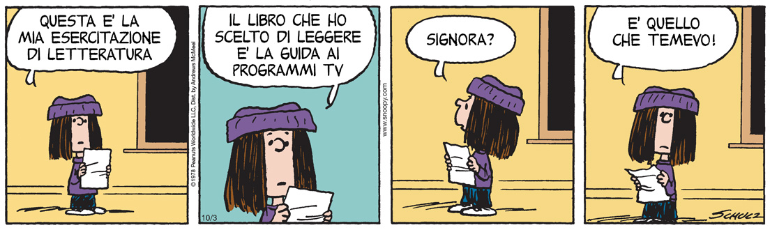 Peanuts 2025 ottobre 03
