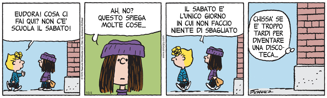 Peanuts 2025 ottobre 04