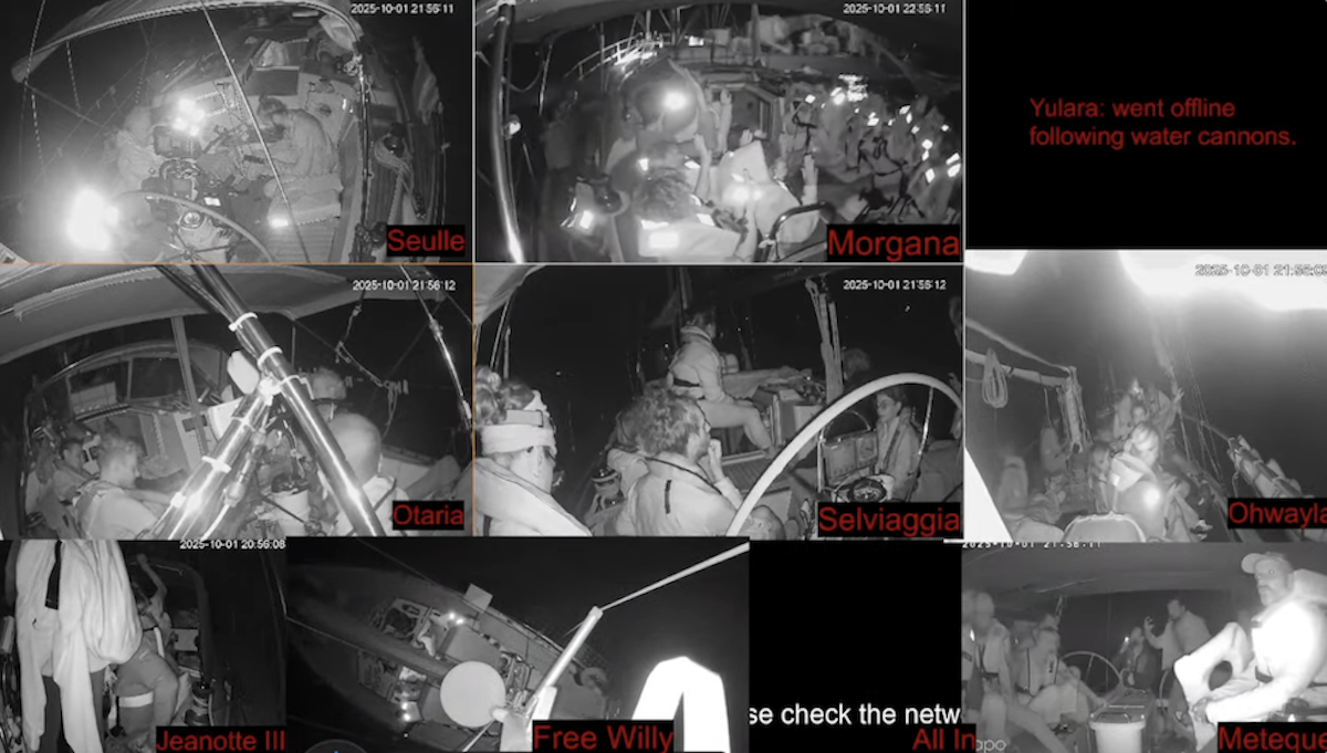 L’abbordaggio israeliano della Global Sumud Flotilla, con le foto e i video