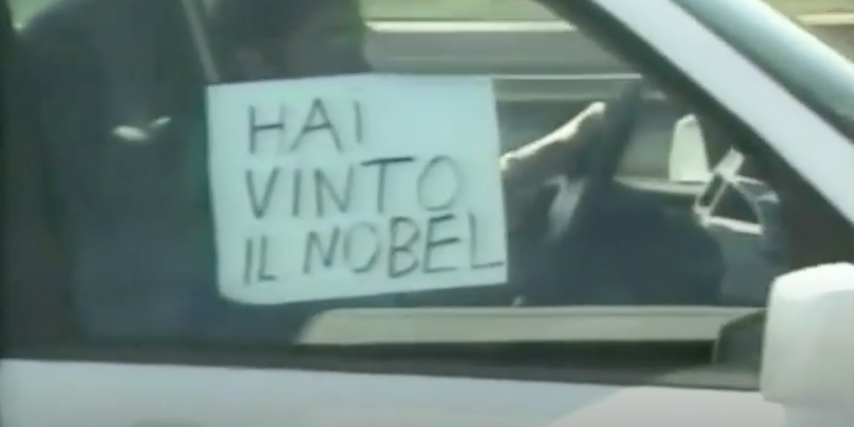 Non sapevo di aver vinto il Nobel