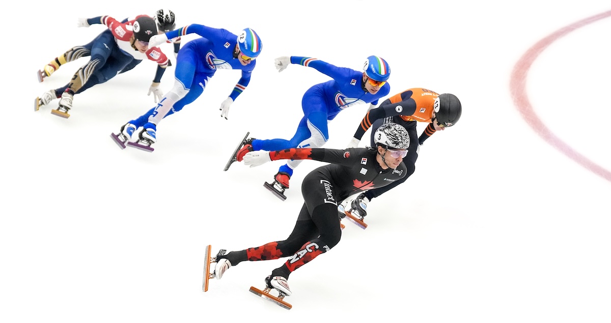 Lo sport di Arianna Fontana e Steven Bradbury