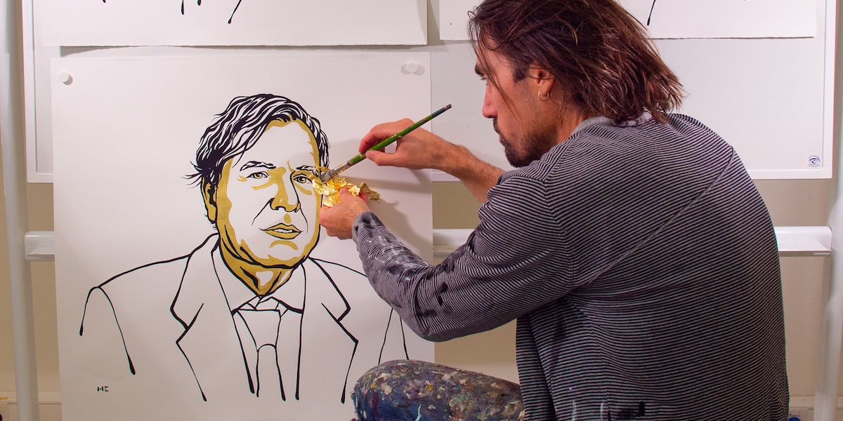 Dipingere i premi Nobel per lavoro