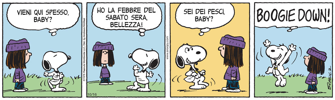 Peanuts 2025 ottobre 16