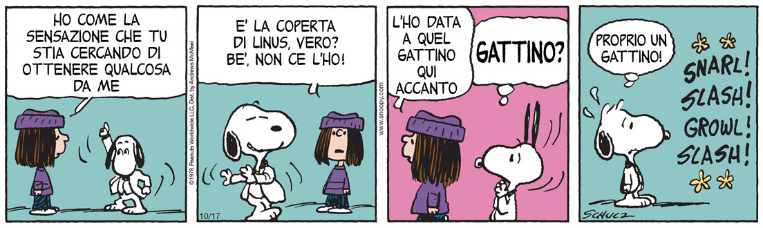Peanuts 2025 ottobre 17