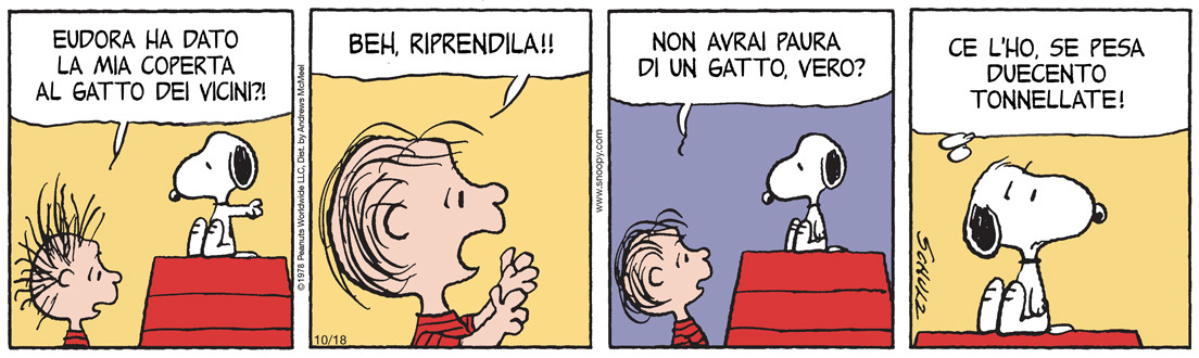 Peanuts 2025 ottobre 18