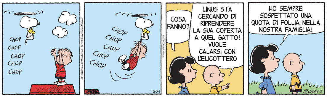Peanuts 2025 ottobre 24