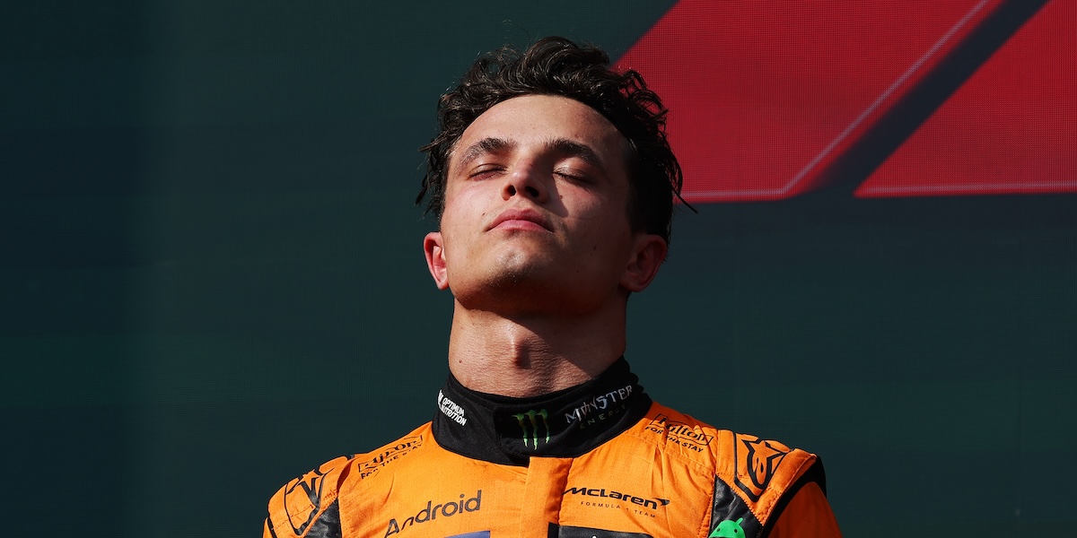 Il pilota britannico della McLaren Lando Norris, 21 luglio 2024 (Dean Mouhtaropoulos/Getty Images)