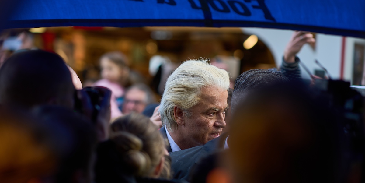 Geert Wilders c’era ma non si vedeva