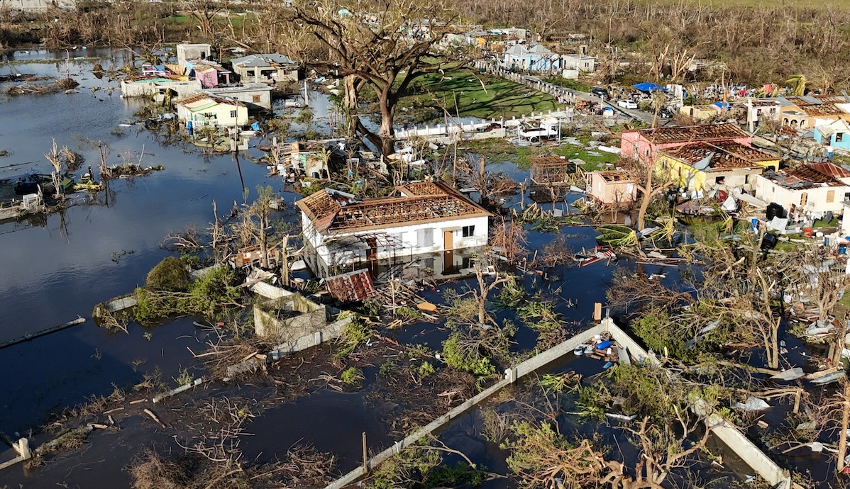 La città più colpita dall’uragano in Giamaica