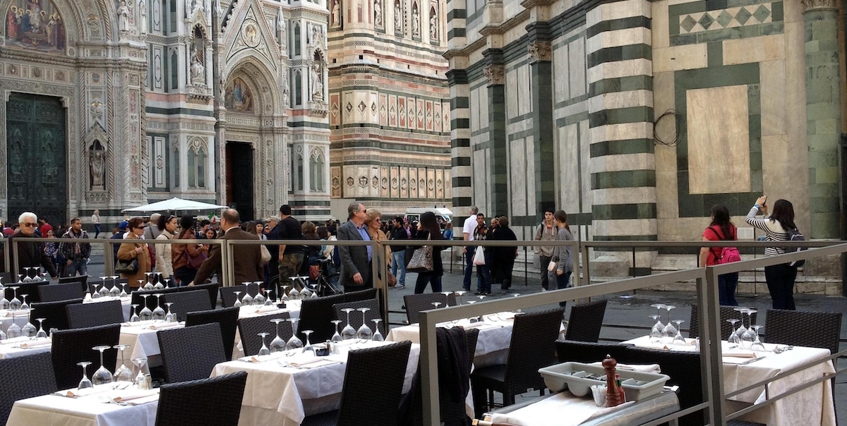 Firenze sta cominciando a limitare i dehors