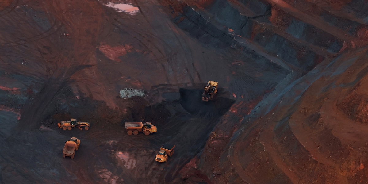 Lavori nella miniera di Simandou, il 4 novembre 2025 (REUTERS/Luc Gnago)